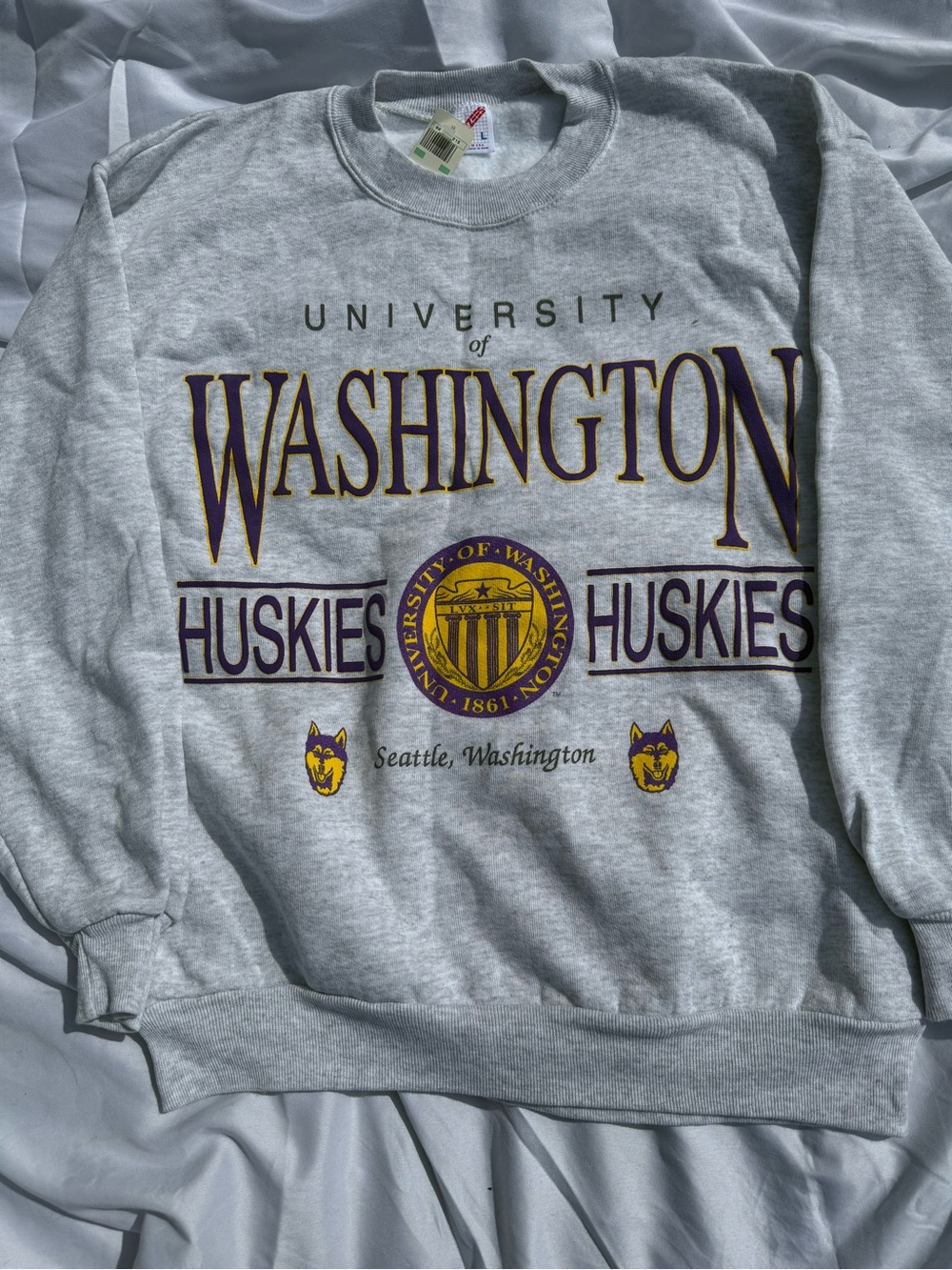 Jerzees University of Washington Huskies Crewneck Sweater